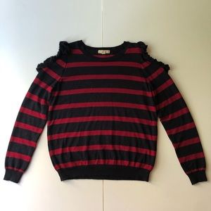 Long Sleeve Open Shoulder Top